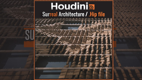 Surreal Architecture Animation / Free .Hip file  (Houdini Apprentice)