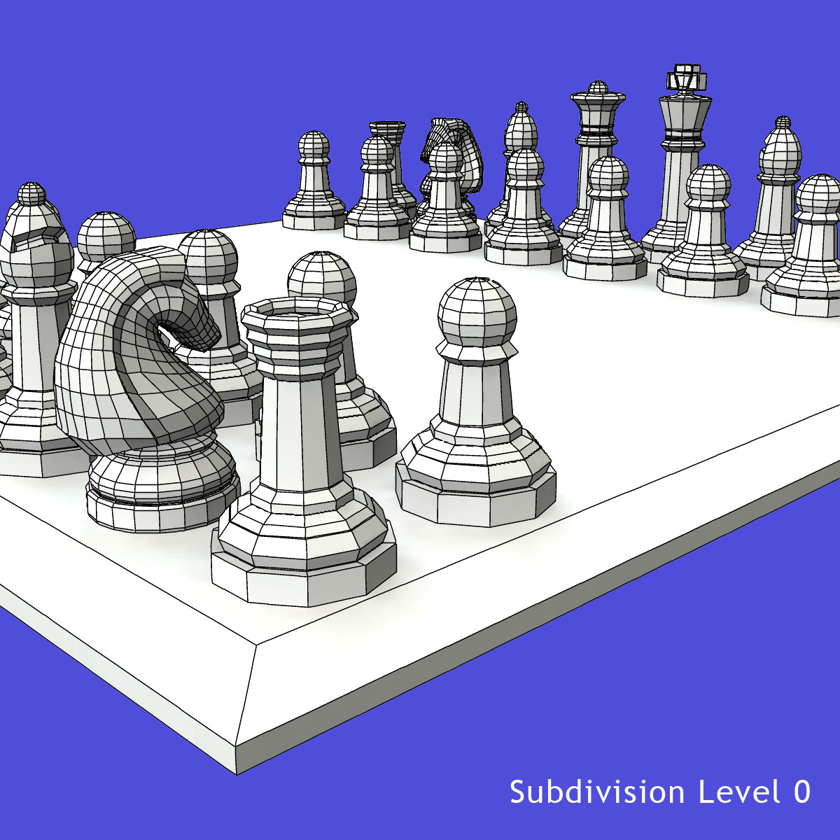 Шахматы 3d модель для опенофис