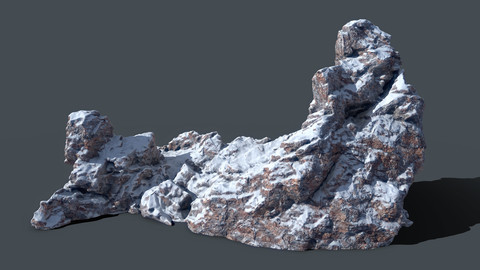 FREE 200k poly mountain model with PBR maps