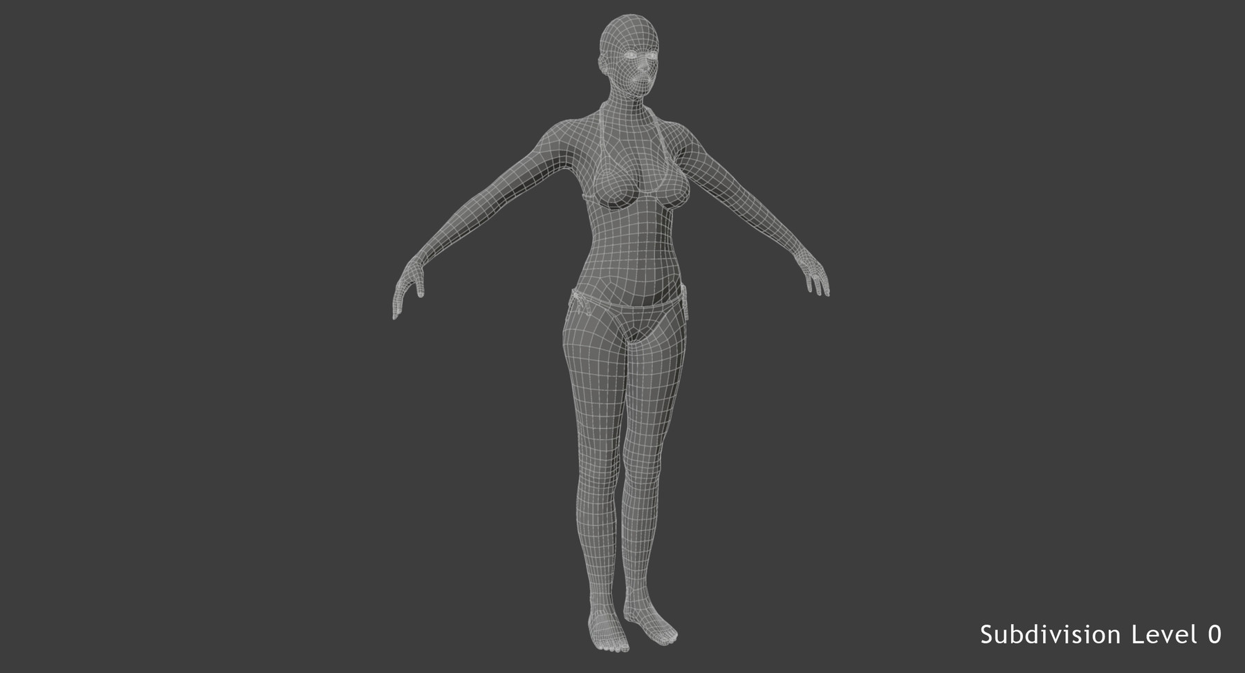 Artstation Maya Female Rigged Character Game Assets 1324