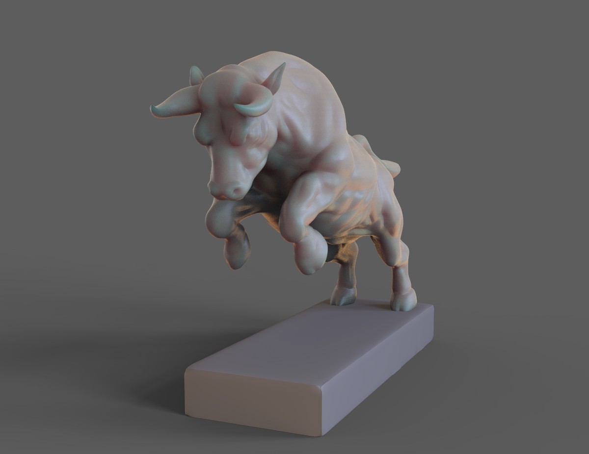 Artstation Angry Bull 3d Print Model Resources 3179