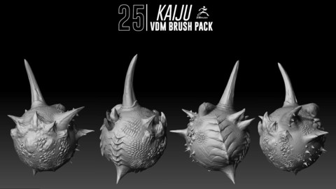 Kaiju VDM Brush Pack / Zbrush