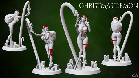 Christmas Demon - STL - 3D Print