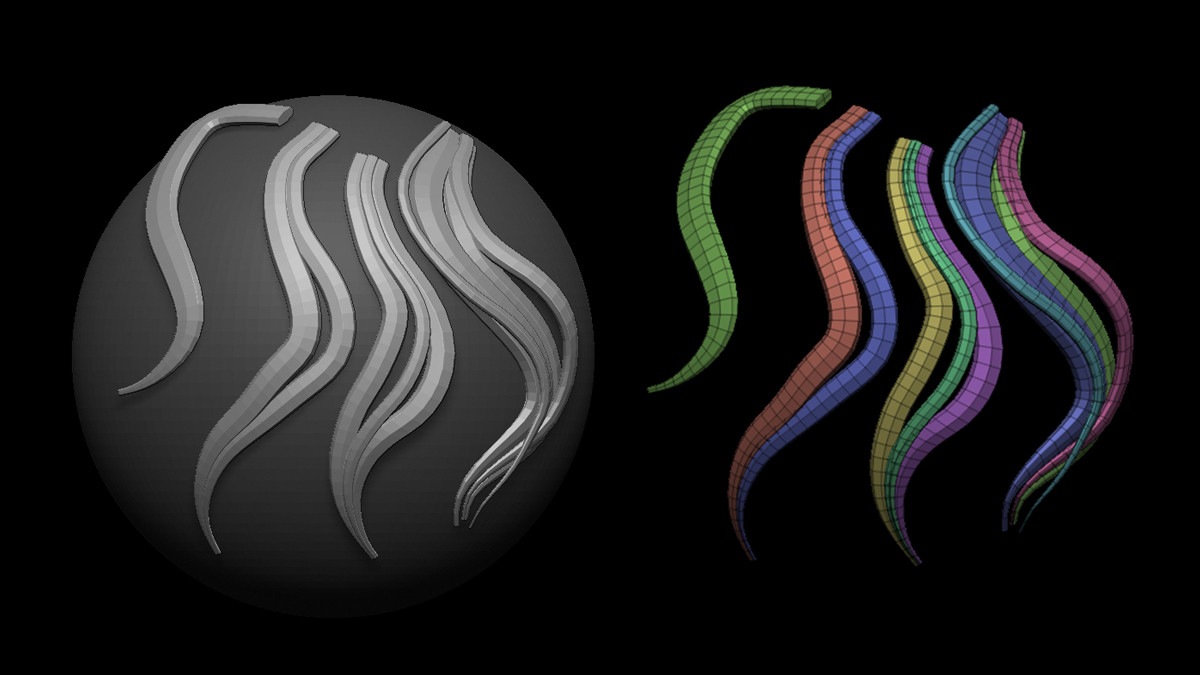 curved mesh has grooves zbrush