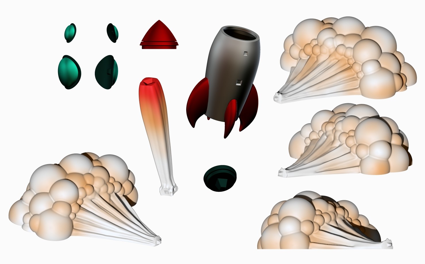 Artstation Rocket 3d Printing Resources Artstation Rocket 3d Printing Resources