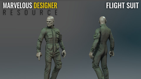 Flight Suit - Marvelous Designer Resource