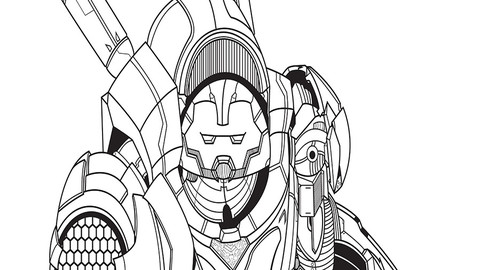 HulkBuster - Digitally inked