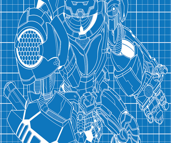 ArtStation - HulkBuster - blueprint | Artworks