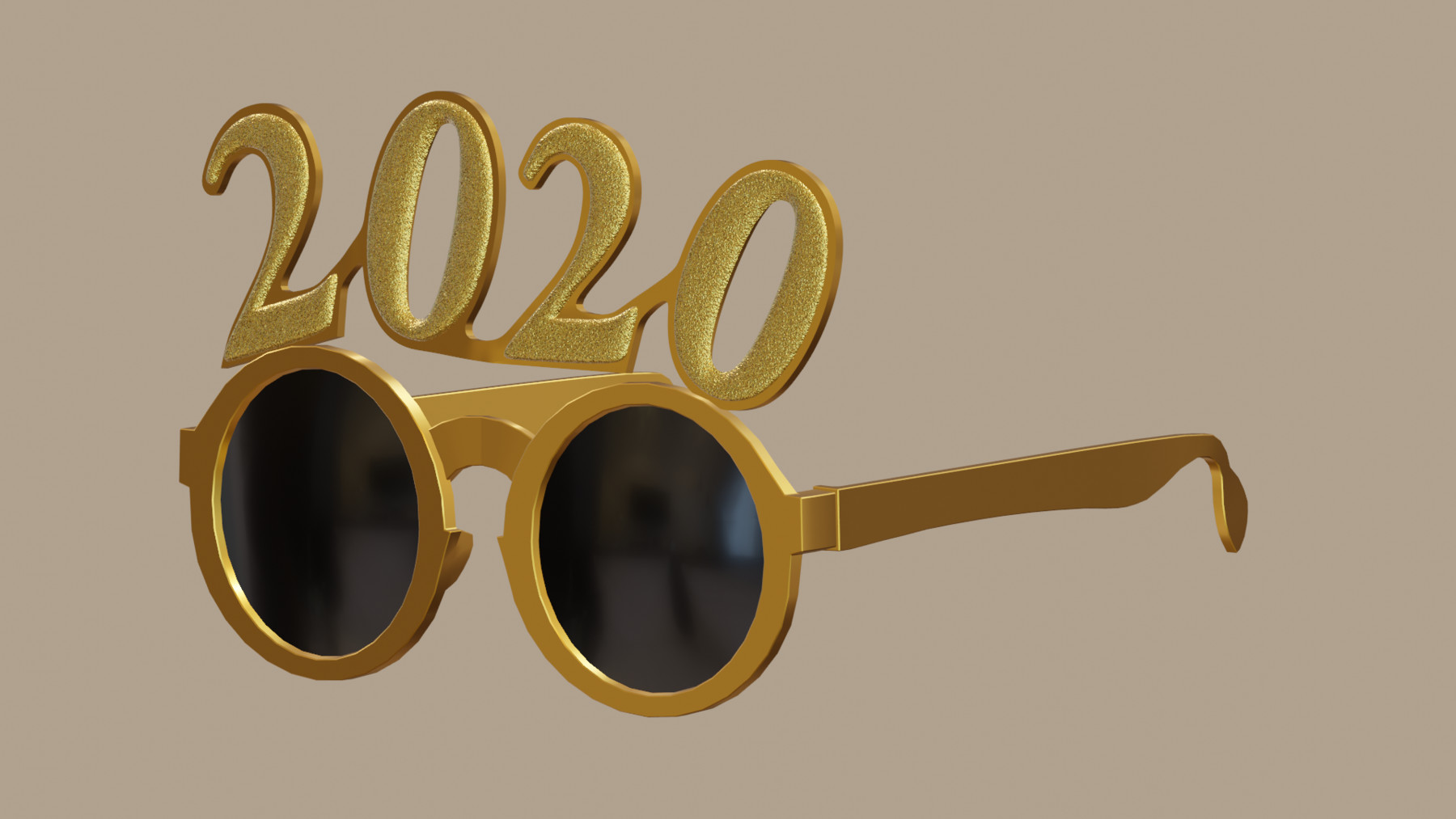 ArtStation - New Year Party Glasses low poly models | Game Assets