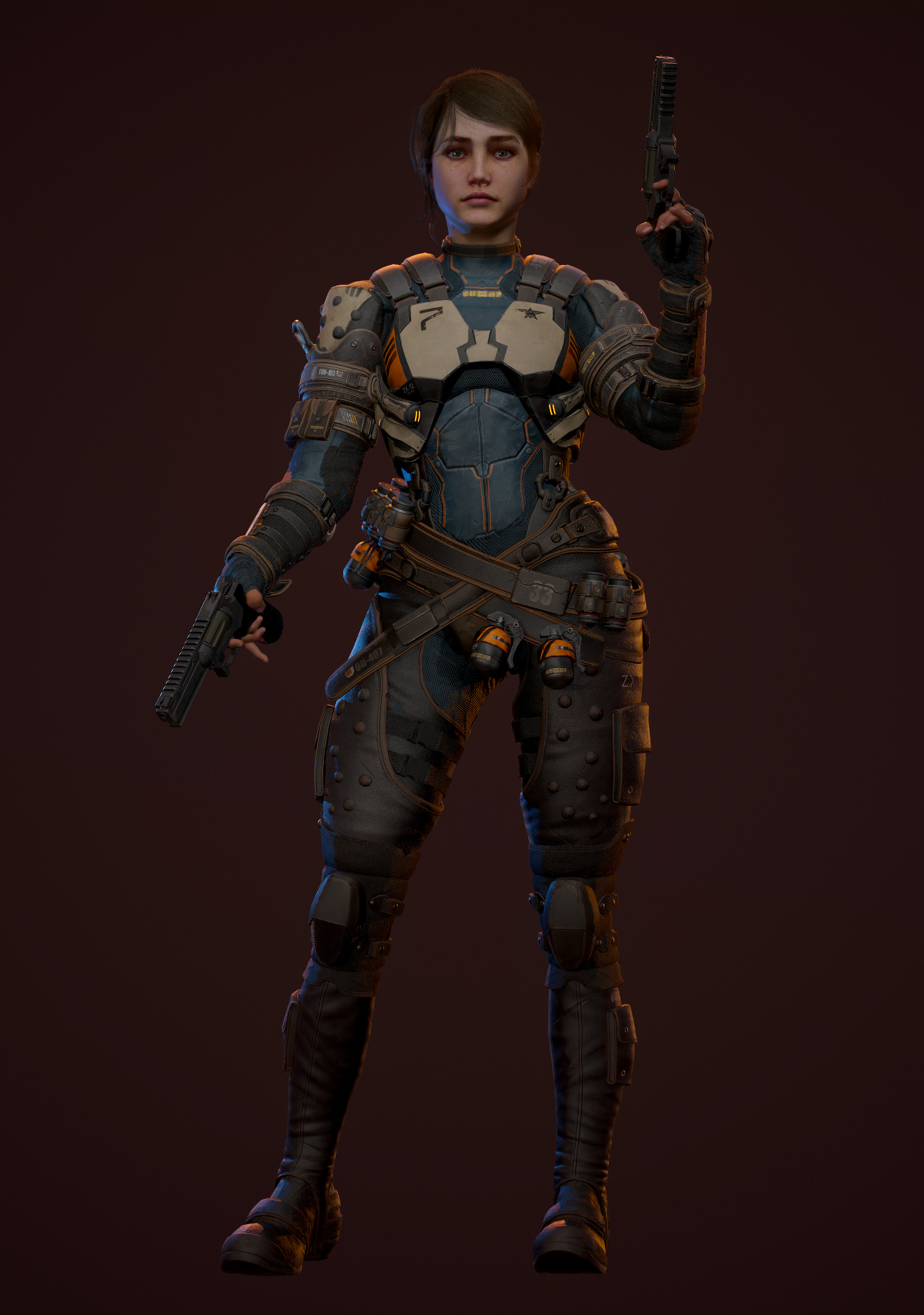 Artstation Female Mercenary Real Time Resources