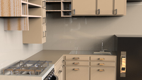 ideal kitchenl 3D modeling