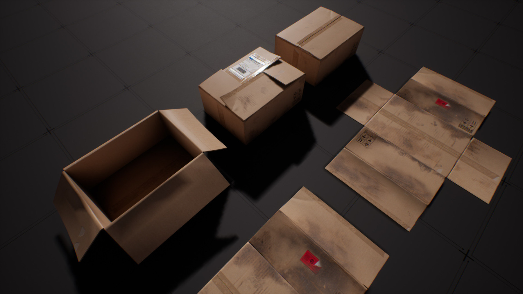 ArtStation High Quality Cardboard Box Resources