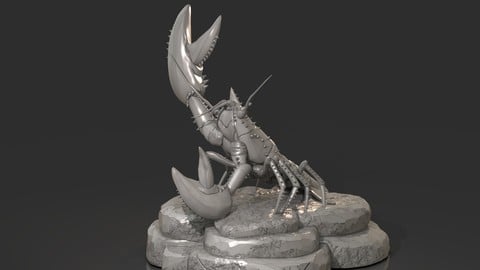 Lobster ready for 3D Print