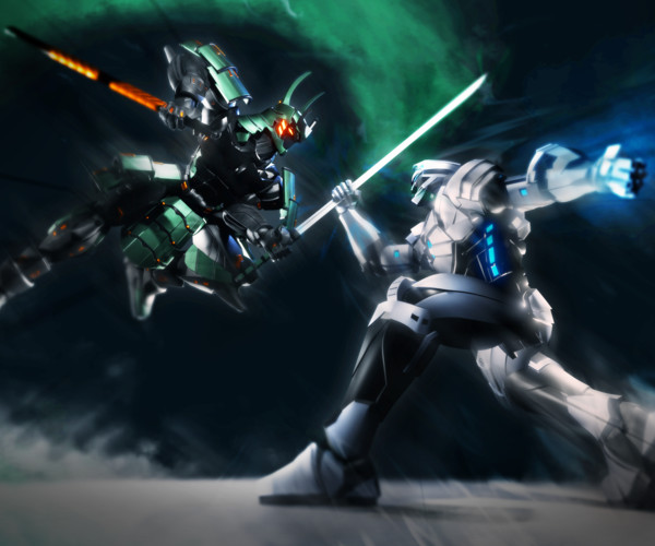 ArtStation - Samurai Robot RTS02 / Character model | Game Assets