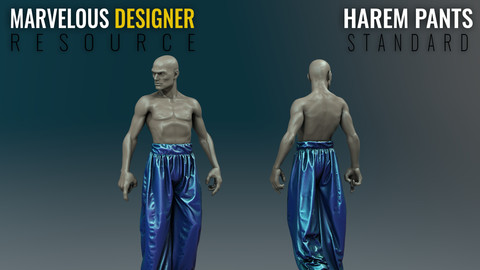 Harem Pants - Standard - Marvelous Designer Resource