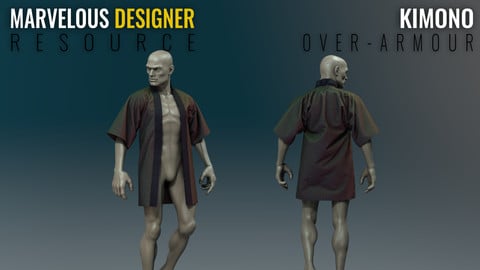 Kimono - Over Armour - Marvelous Designer Resource