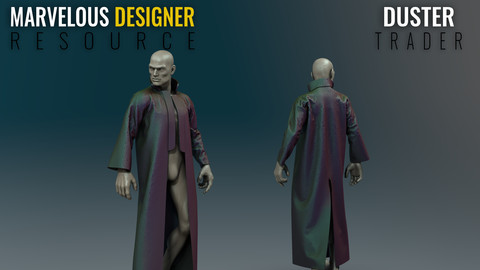 Duster - Trader - Marvelous Designer Resource