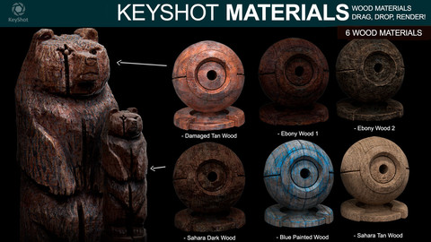 Wood Materials for Keyshot