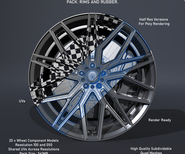 ArtStation - Pack: Rims and Rubber. | Resources