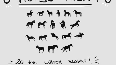 Custom Brushes Pack - Horses