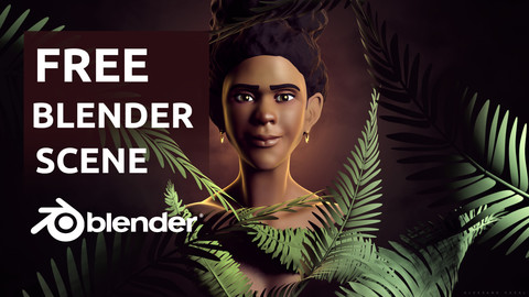 Kafrine - Head sculpting scene - Blender EEVEE