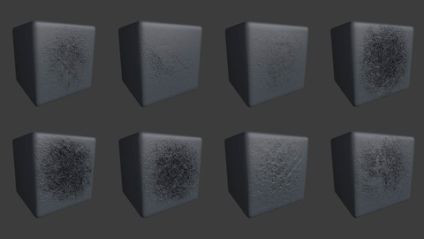 ZBRUSH 8 Realistic Ground & Grass Displacement Alpha Maps / Bundle