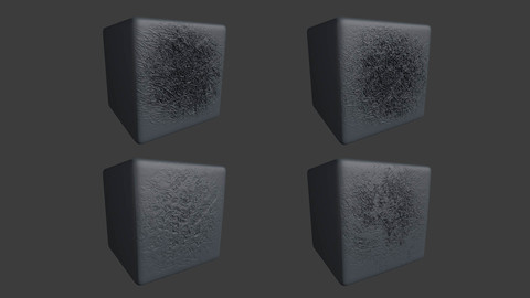 ZBRUSH 4 Realistic Ground & Grass Displacement Alpha Maps / Volume Set. 2