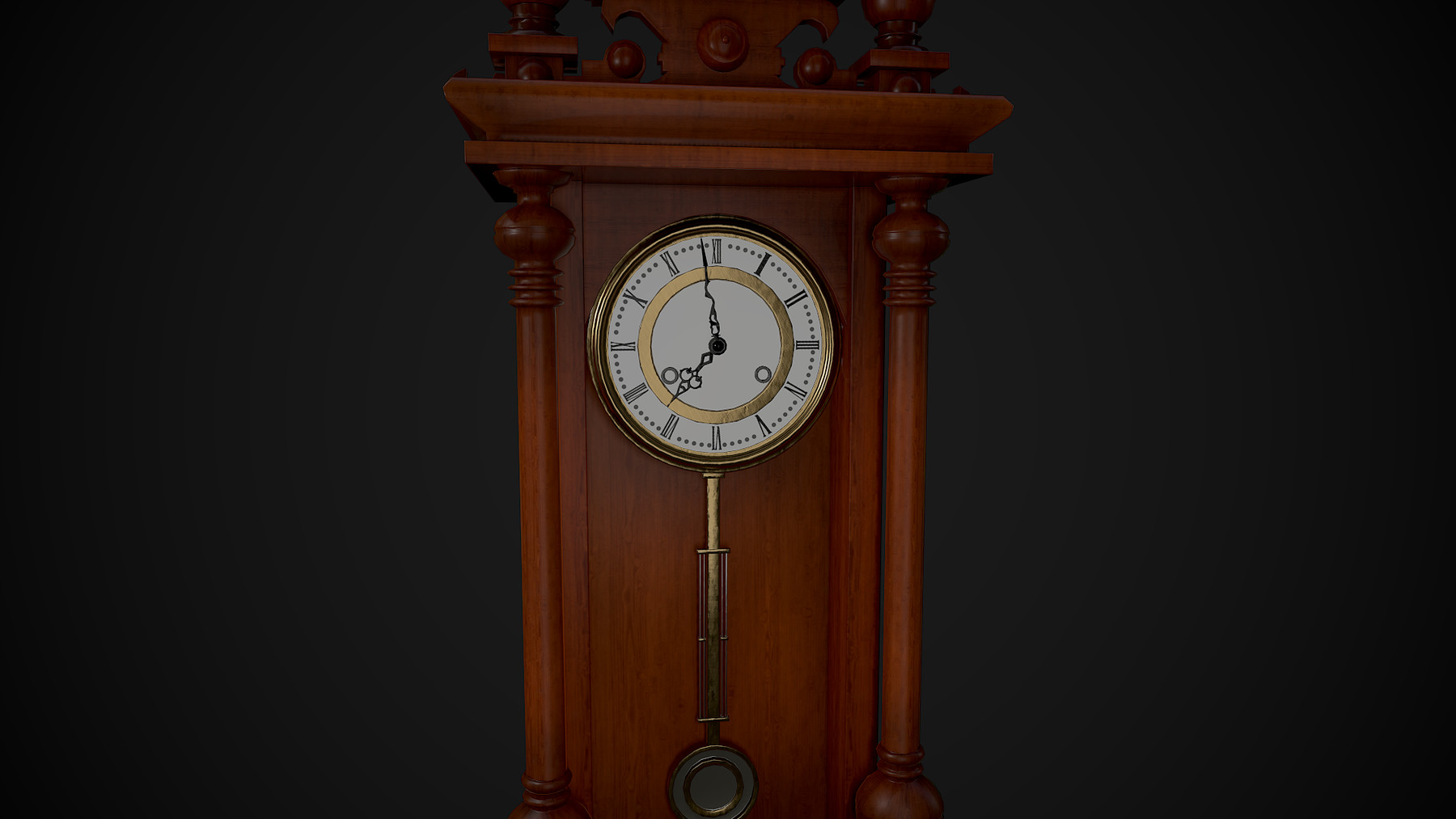 ArtStation Long Case Wall Clock