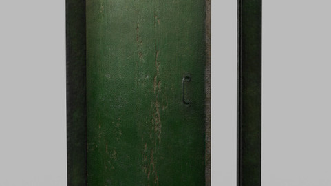 Interroom door with frame