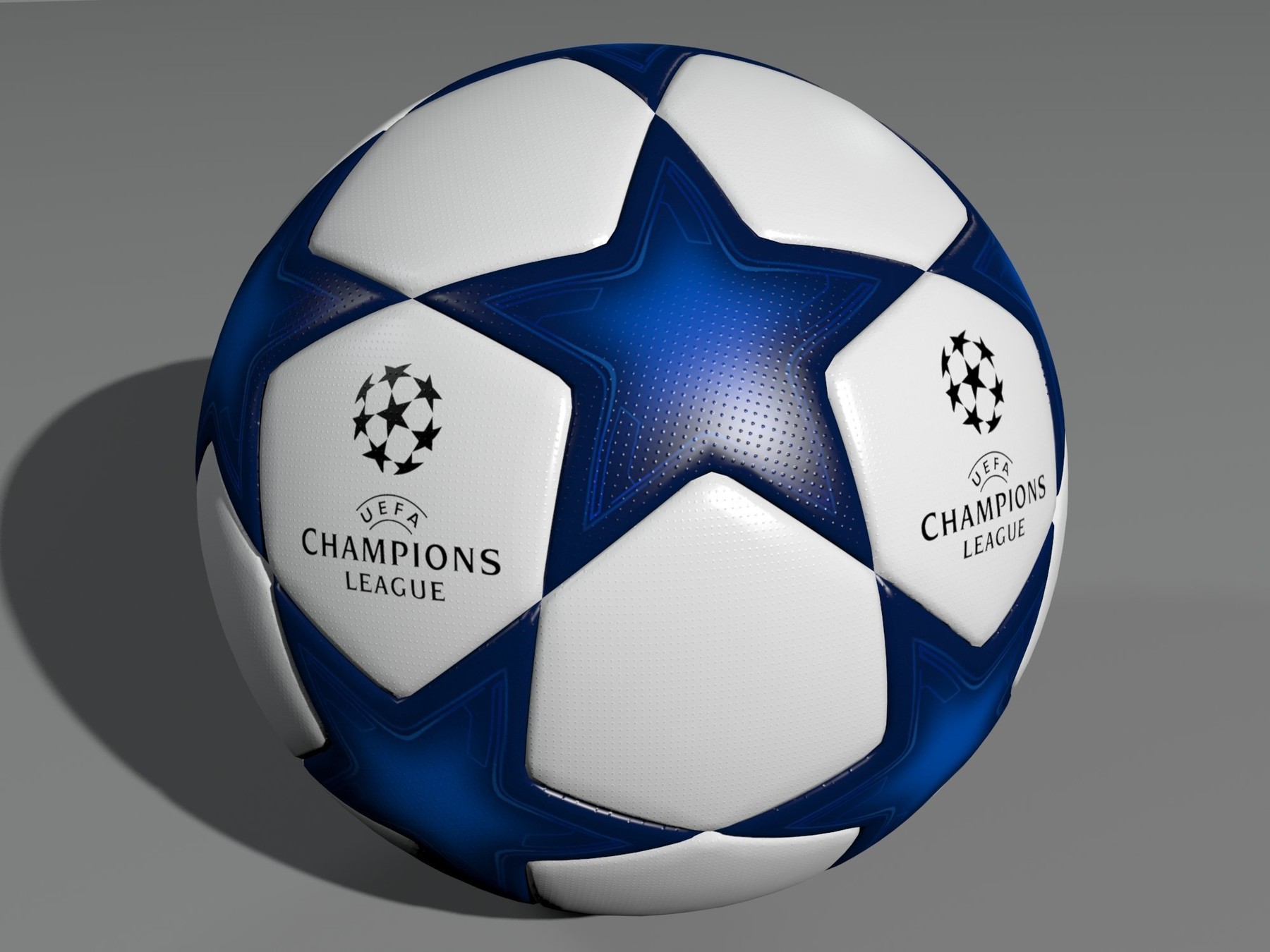 champions league ball blue
