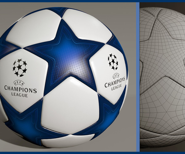 blue champions league ball
