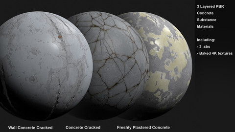3 Concrete Customizable Materials