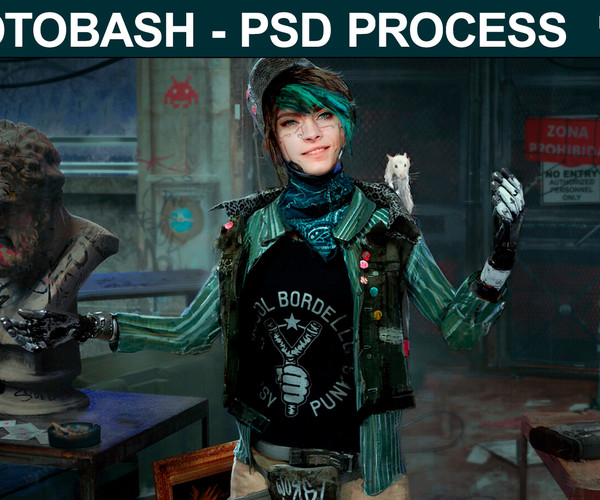 ArtStation Photobash Keyframes PSD file Tutorials