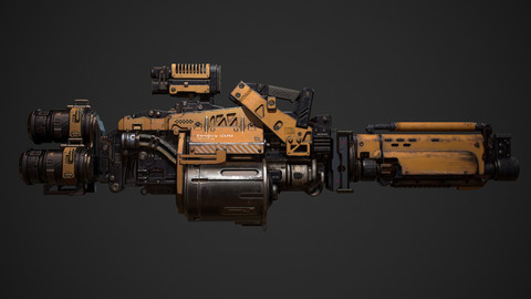 Next-Gen Game Sci Fi Weapon