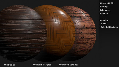 3 Flooring Customizable Materials