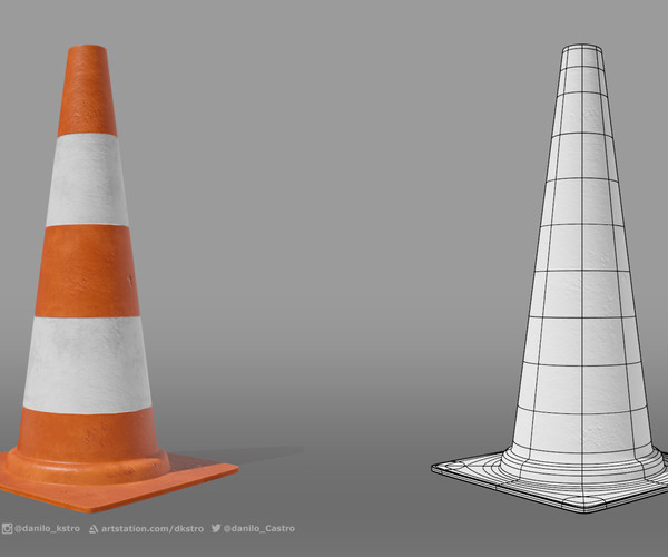 ArtStation Traffic Cone / 4k Texture Resources
