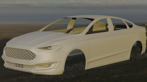 Ford Mondeo Vignale WIP Blender Cycles(Free .blend File)