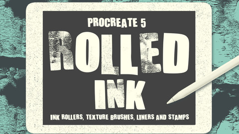 ROLLED INK BRUSHES FOR PROCREATE 5