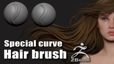 Special curve hair brush