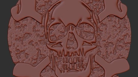 Custom Crossbones skull prop