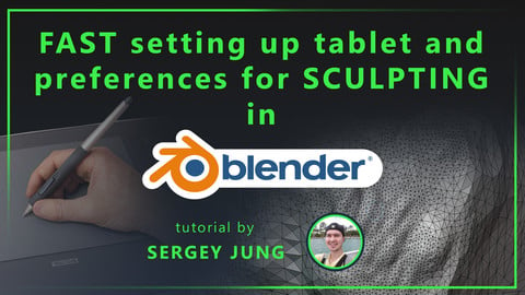 Fast setting up tablet and preferences for sculpting in blender