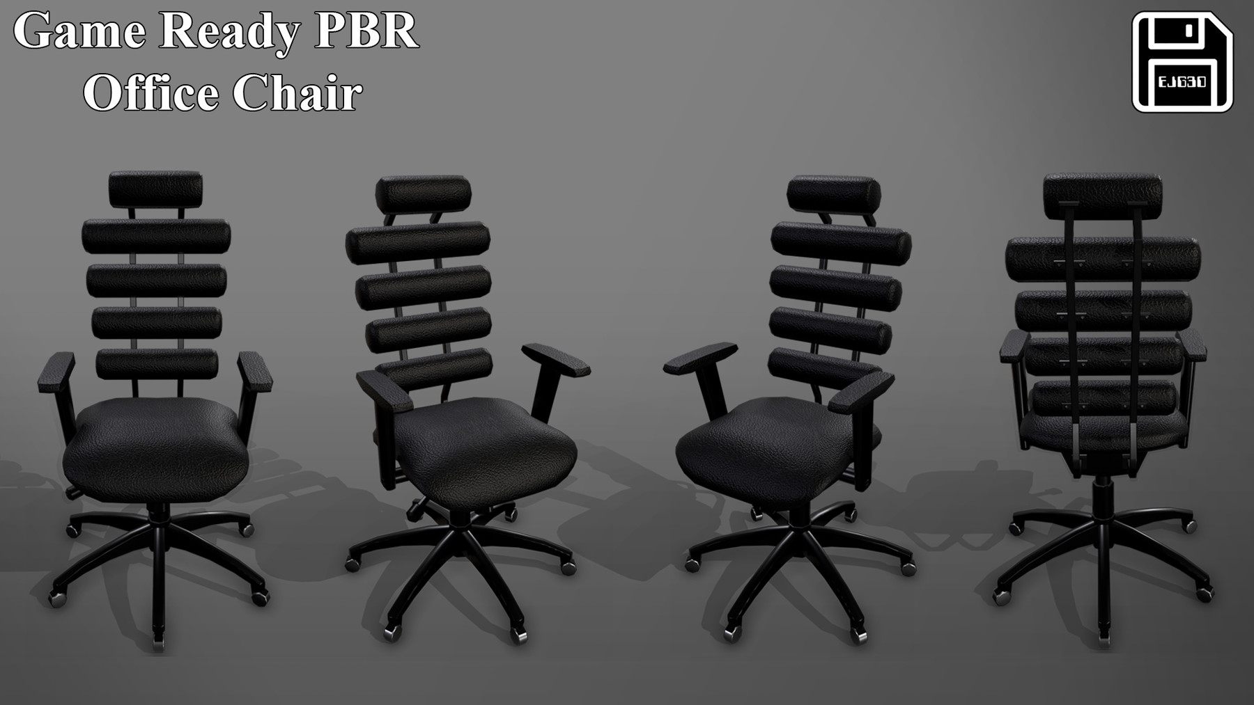 ArtStation - Game Ready PBR Leather Office Chair | Game Assets