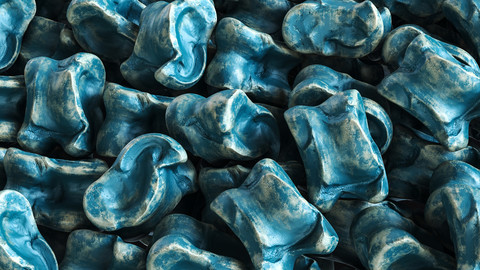 Asyq Blue / Sculpture / 3D model