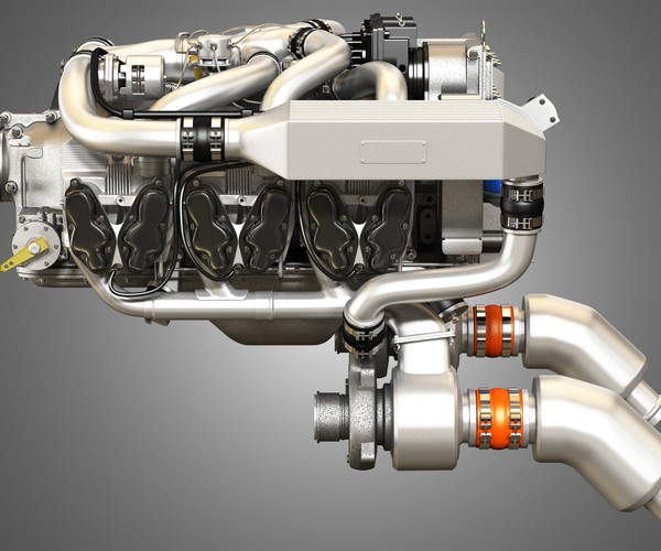 ArtStation - Continental IO 550 Engine 3D model | Resources