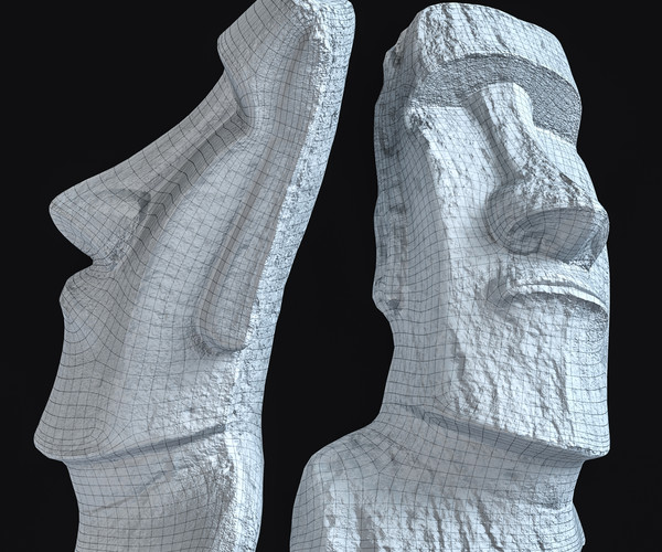 ArtStation - Moai / Sculpture / 3D model | Resources