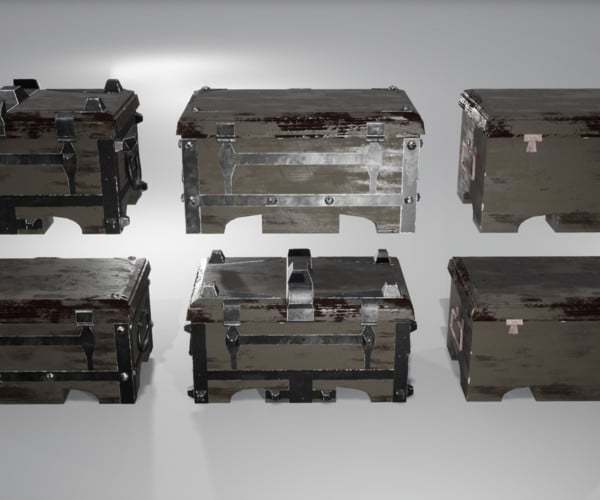 ArtStation - ANTIQUE CHESTS KIT | Resources