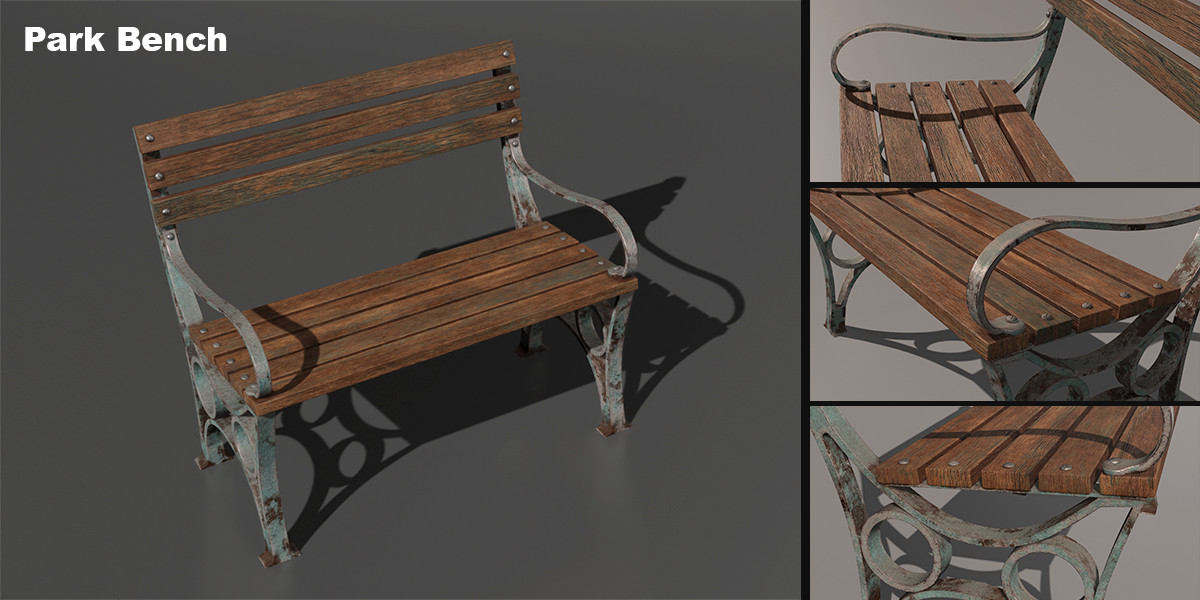 ArtStation - Park Bench