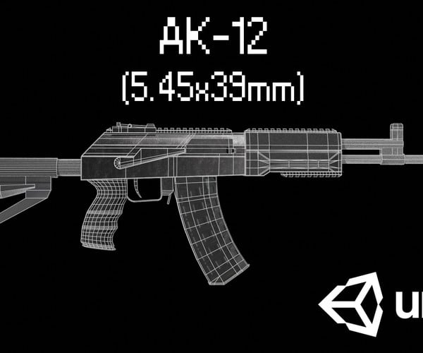 AK12(Gold) - 3D model by ballasha (@ballasha) [32b3e44]