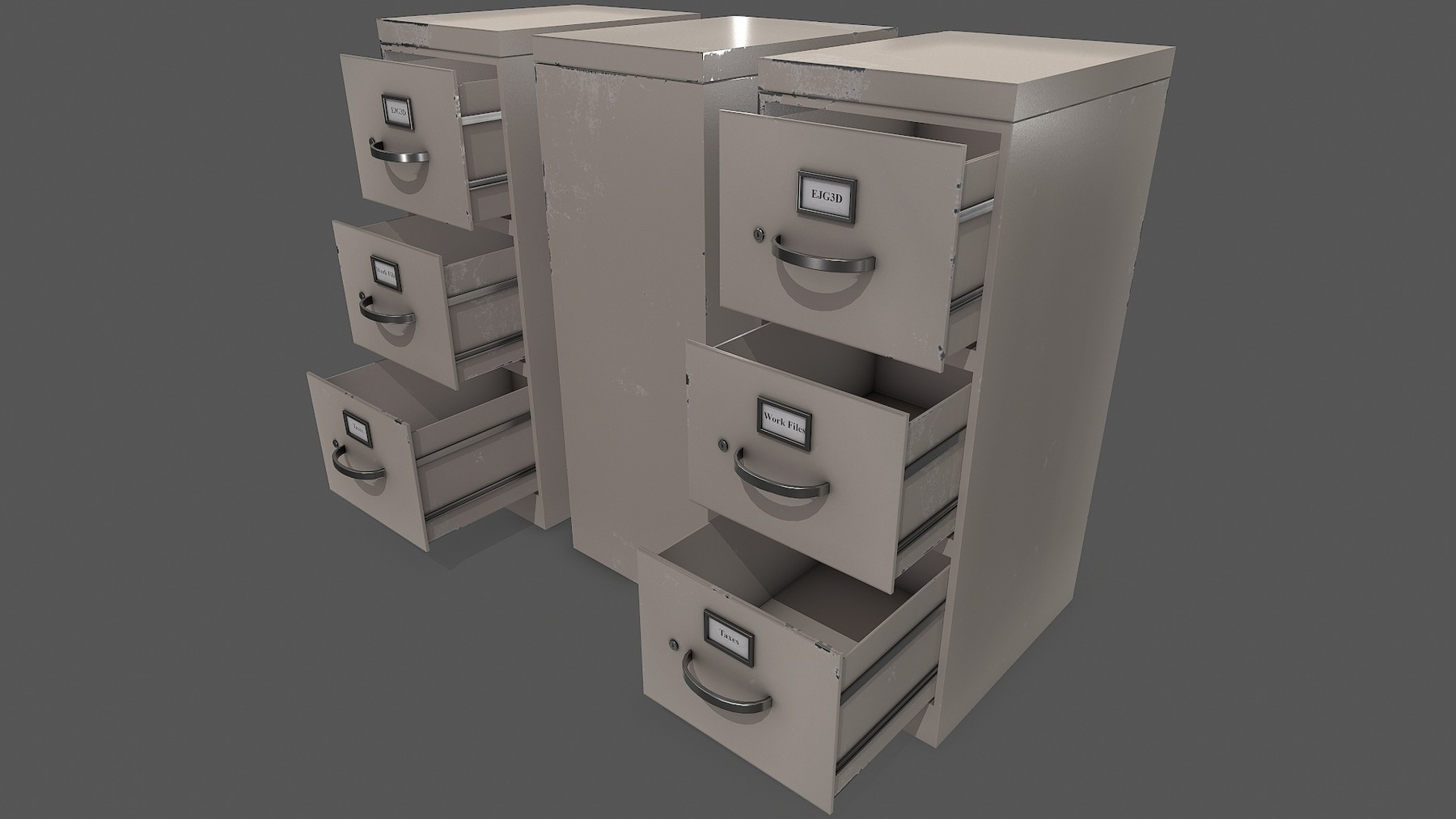 ArtStation Game Ready PBR Filing Game Assets