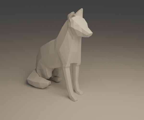 ArtStation - Low poly fox | Resources